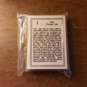SEALED VINTAGE Cubs 1990s Team Cards